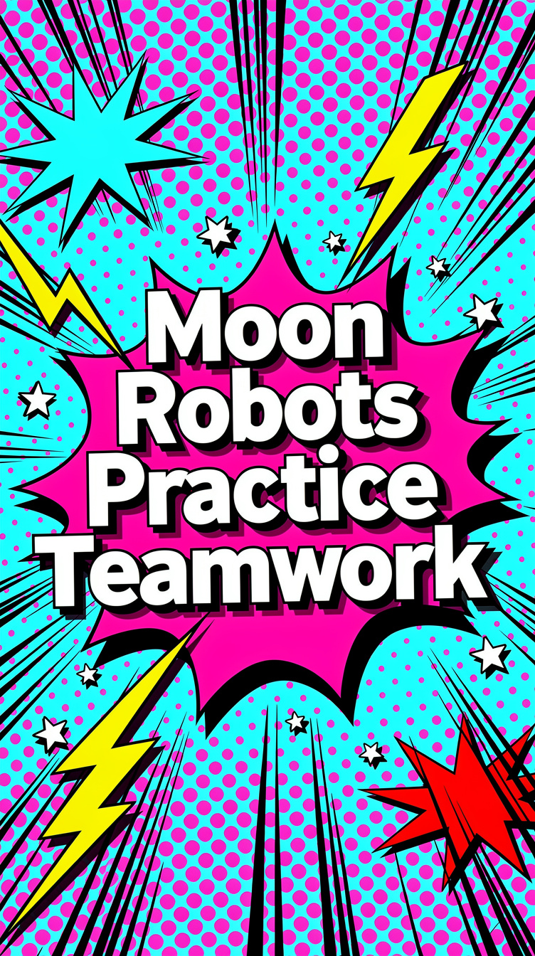 Moon robots practice teamwork