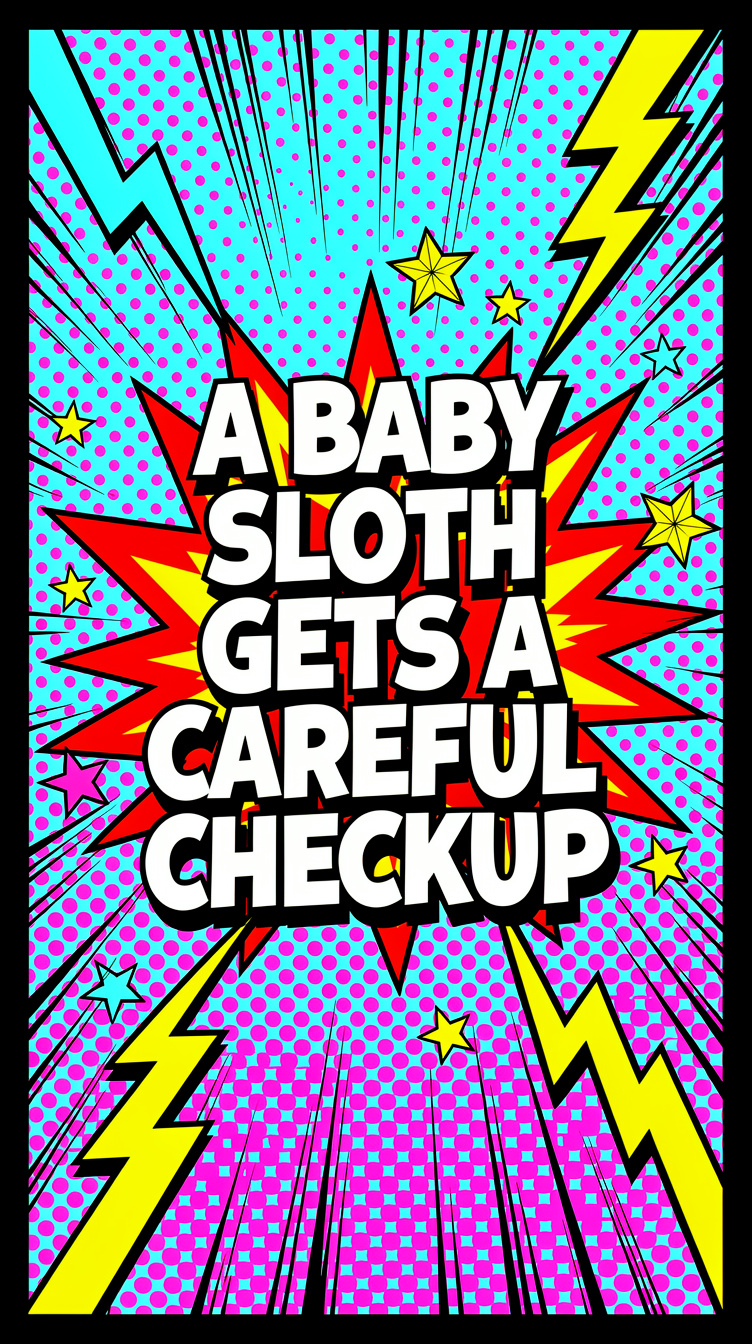A baby sloth gets a careful checkup