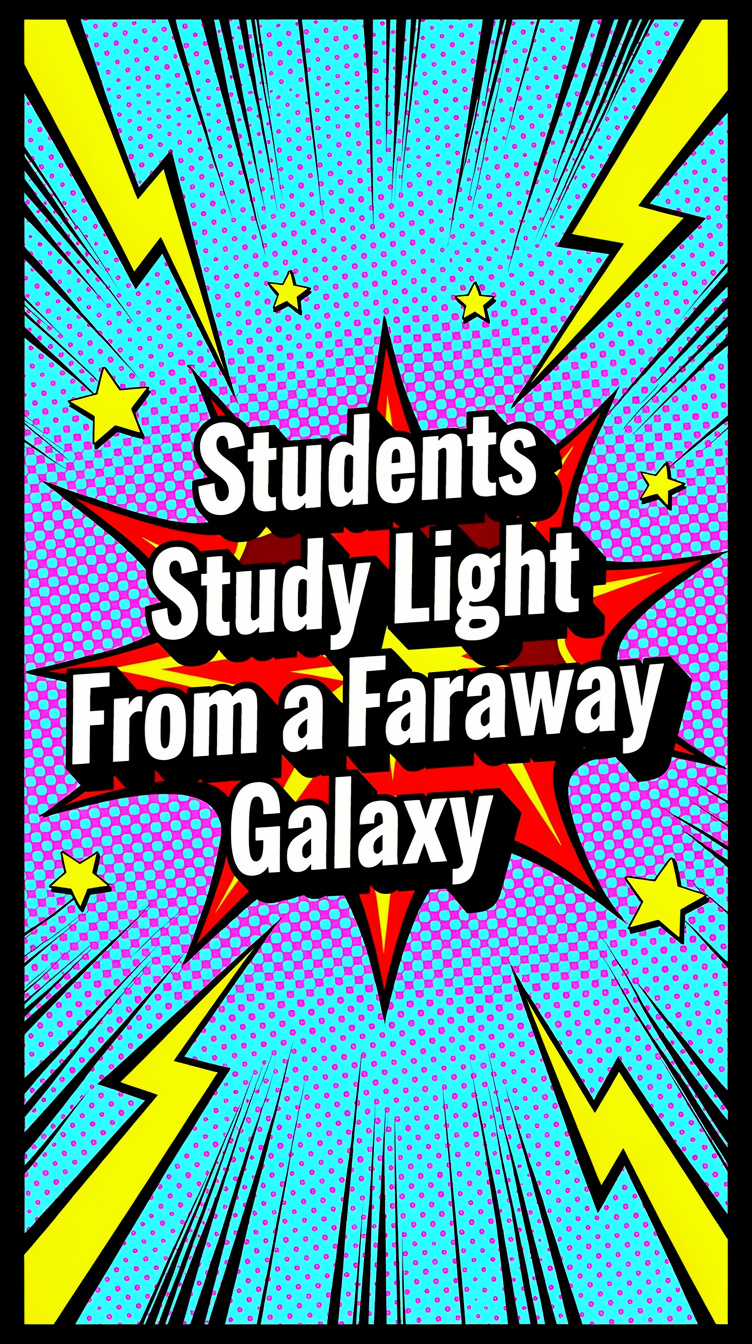 A classroom telescope spots a bright galaxy