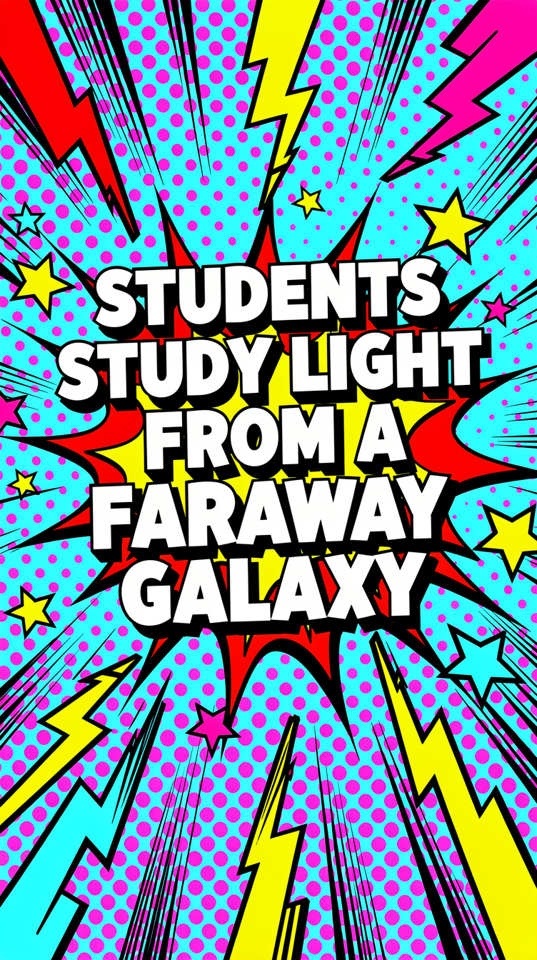 A classroom telescope spots a bright galaxy