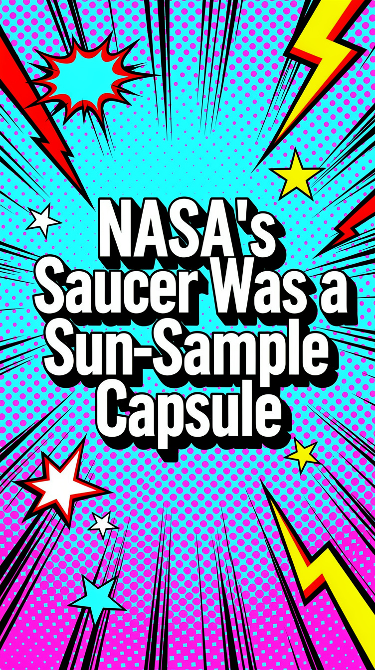 NASA’s ‘Flying Saucer’ Was Really a Sun-Sample Capsule