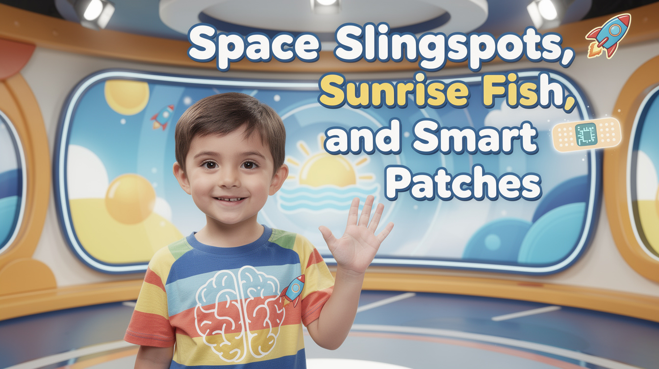 Space Slingshots, Sunrise Fish, and Smart Patches
