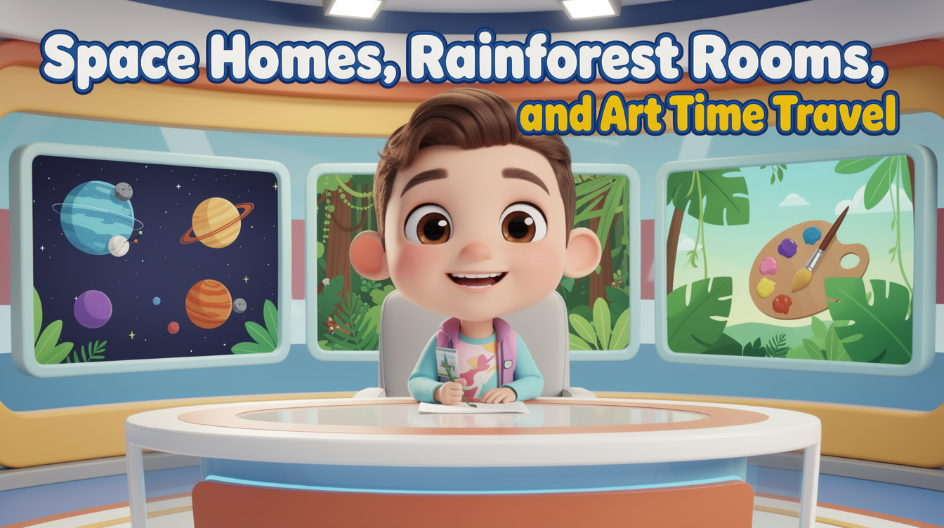 Space Homes, Rainforest Rooms, and Art Time Travel
