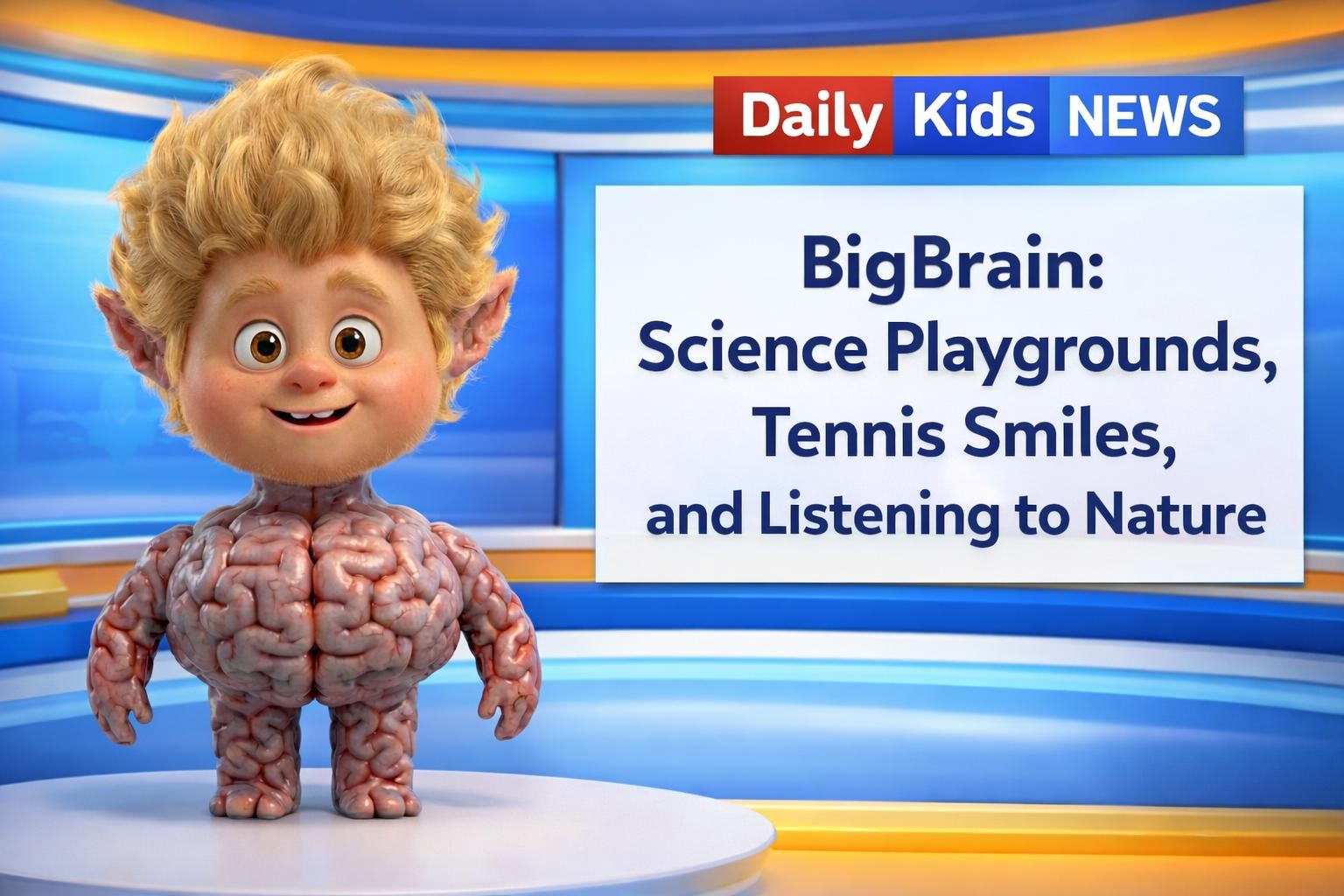 BigBrain: Science Playgrounds, Tennis Smiles, and Listening to Nature