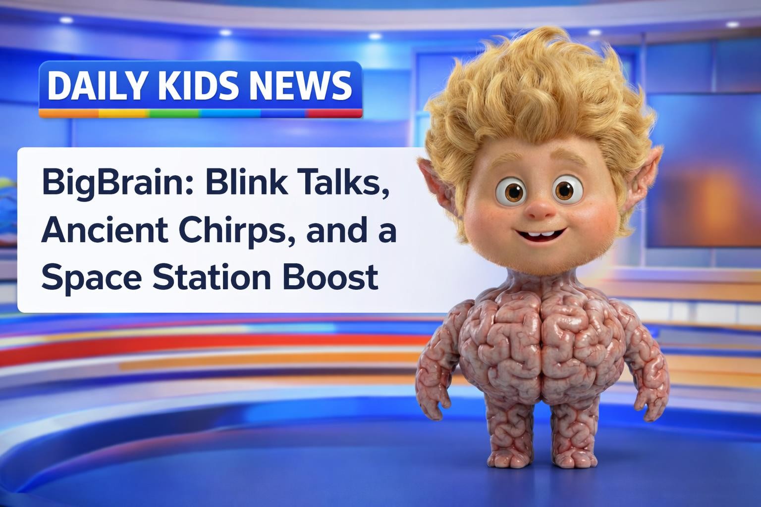 BigBrain: Blink Talks, Ancient Chirps, and a Space Station Boost