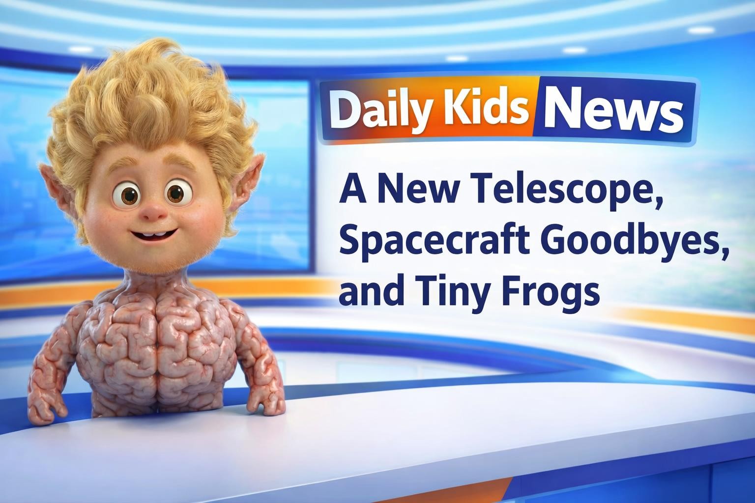 A New Telescope, Spacecraft Goodbyes, and Tiny Frogs
