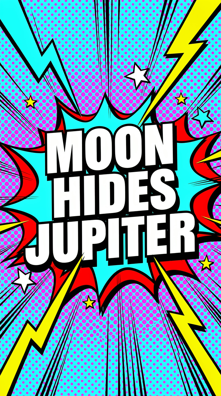 Moon Hides Jupiter in a Daytime Sky Show