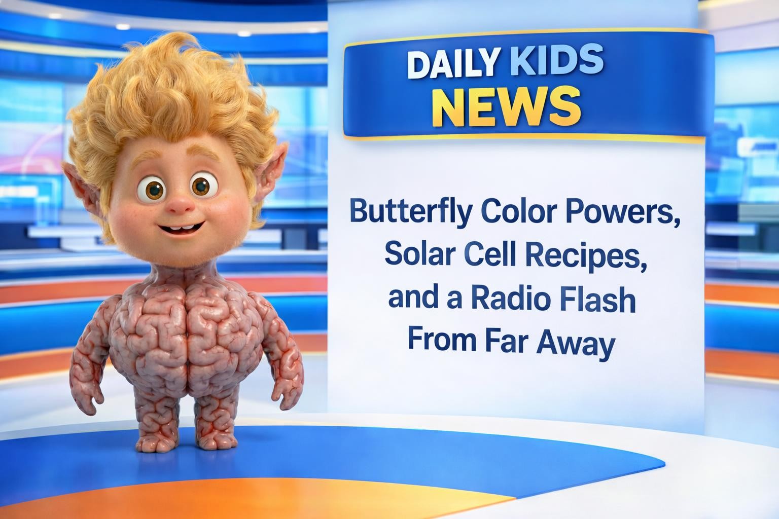Butterfly Color Powers, Solar Cell Recipes, and a Radio Flash From Far Away