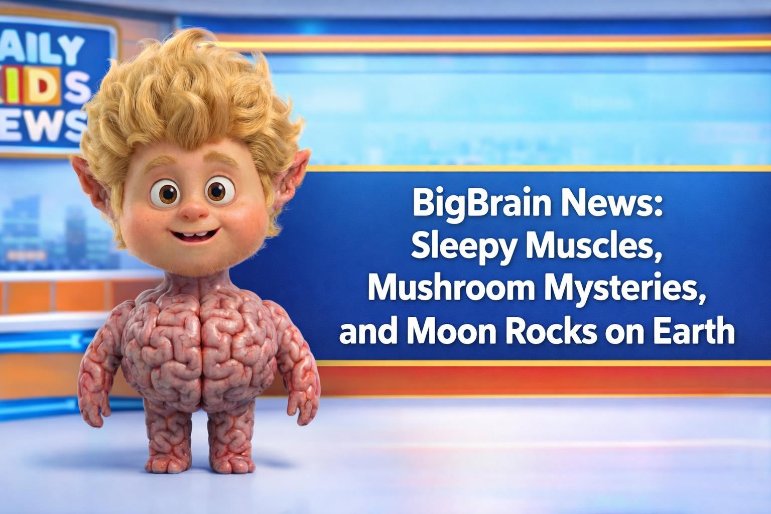 BigBrain News: Sleepy Muscles, Mushroom Mysteries, and Moon Rocks on Earth