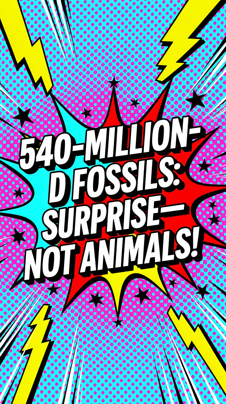 540-Million-Year-Old Fossils: Surprise—Not Animals!