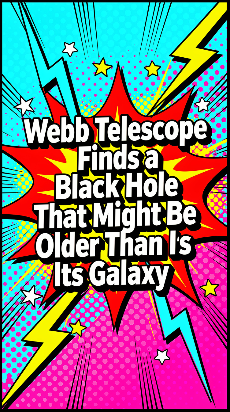 Webb Telescope Finds a Black Hole That Might Be Older Than Its Galaxy