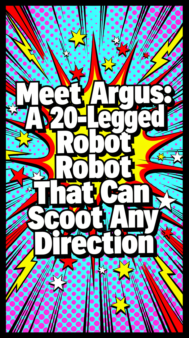 Meet Argus: A 20-Legged Robot That Can Scoot Any Direction