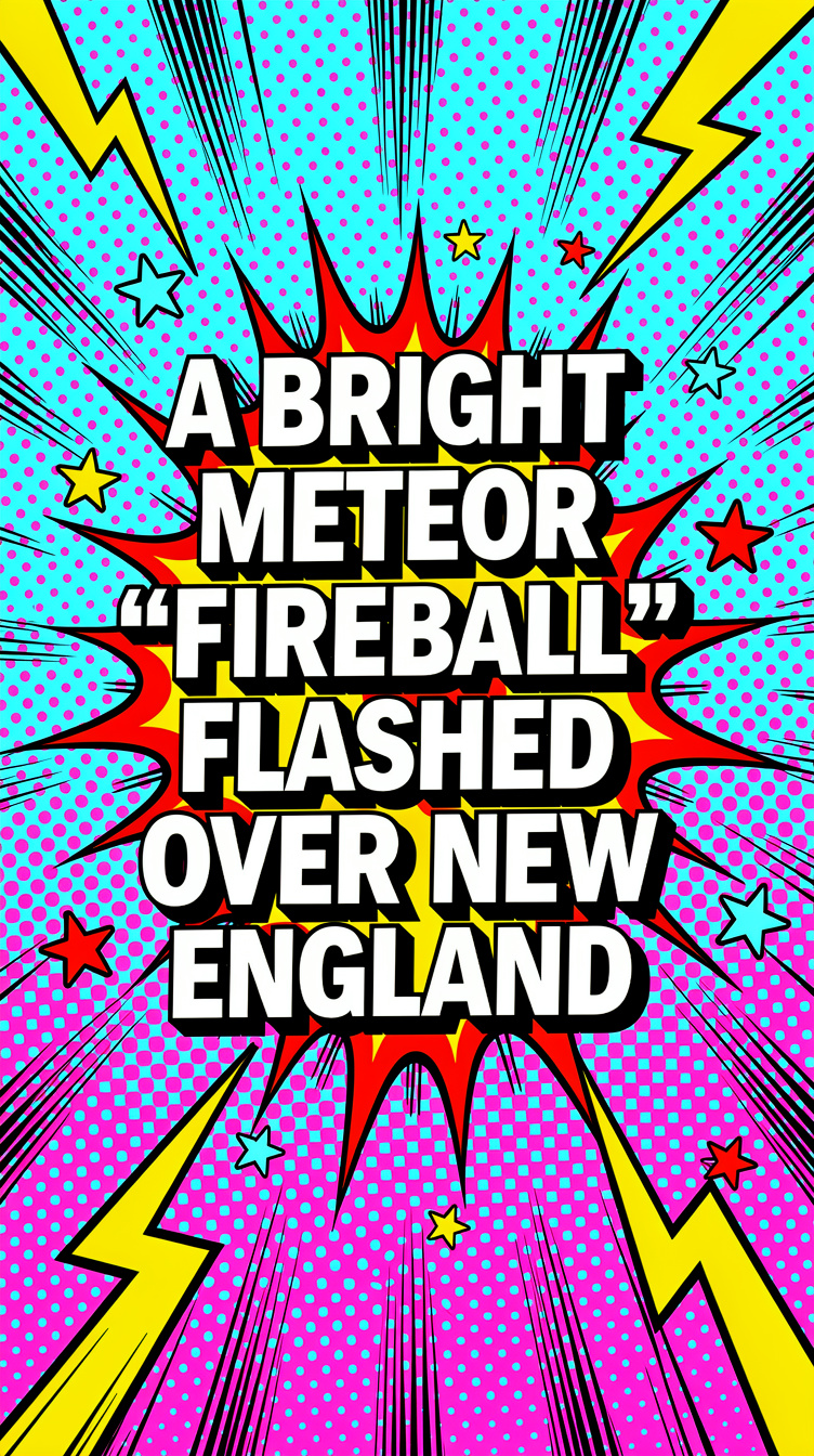 A Bright Meteor “Fireball” Flashed Over New England