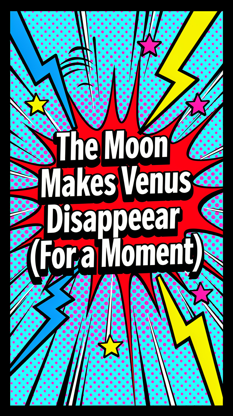 The Moon Makes Venus Disappear (For a Moment)