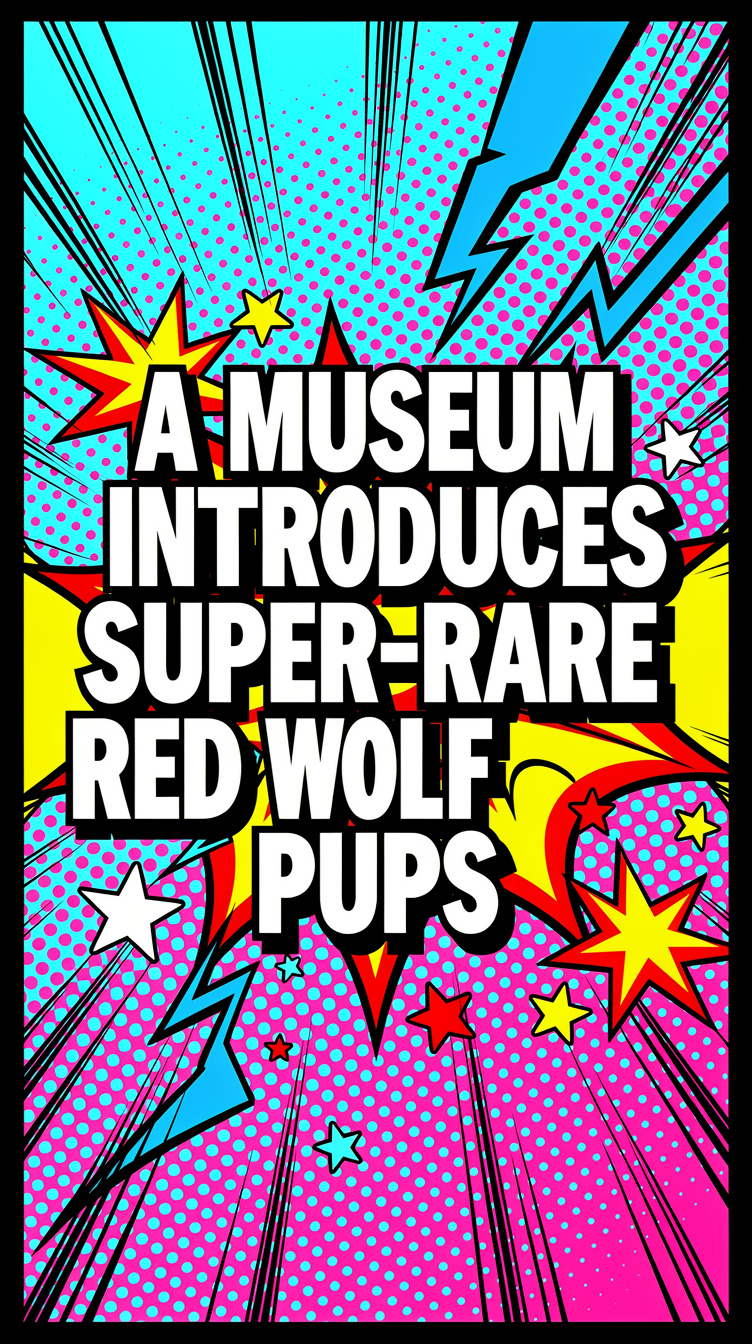 A Museum Introduces Super-Rare Red Wolf Pups