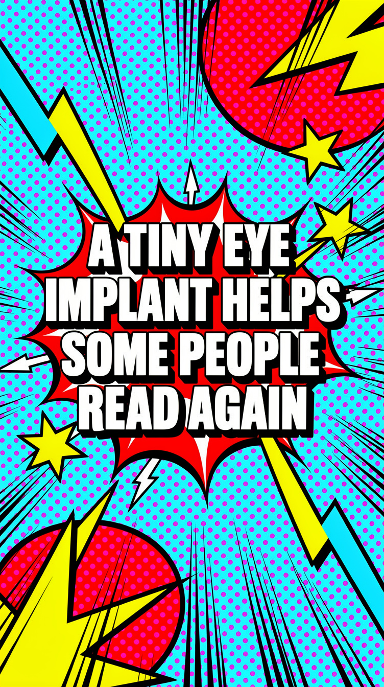A Tiny Eye Implant Helps Some People Read Again