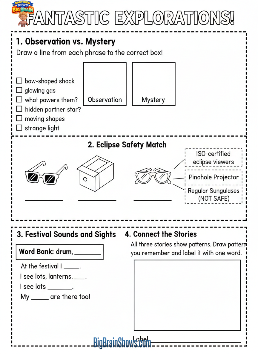 Episode 2 Activity Sheet: Observe, Be Safe, and Celebrate Together