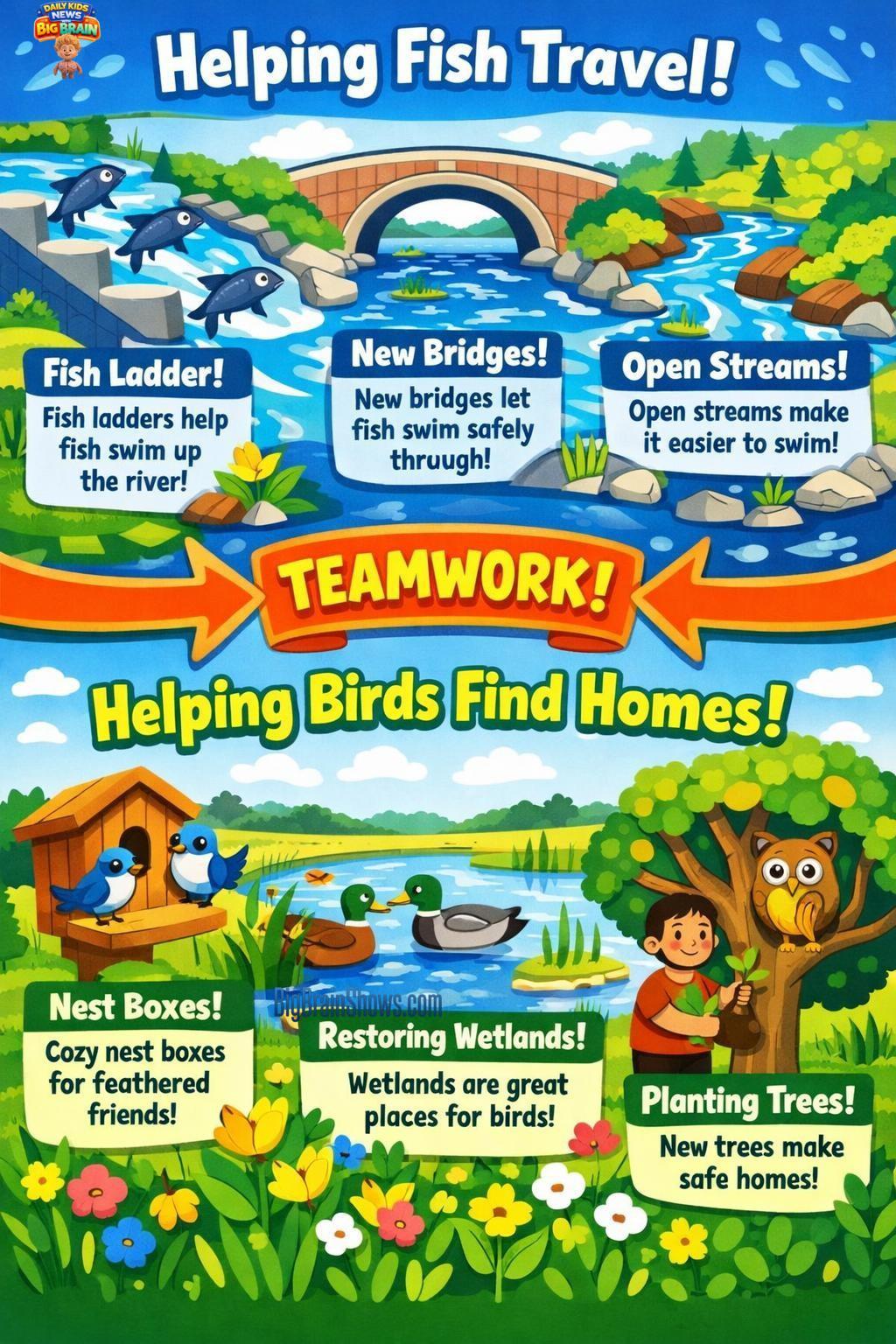 How Helpers Make Rivers and Habitats Better