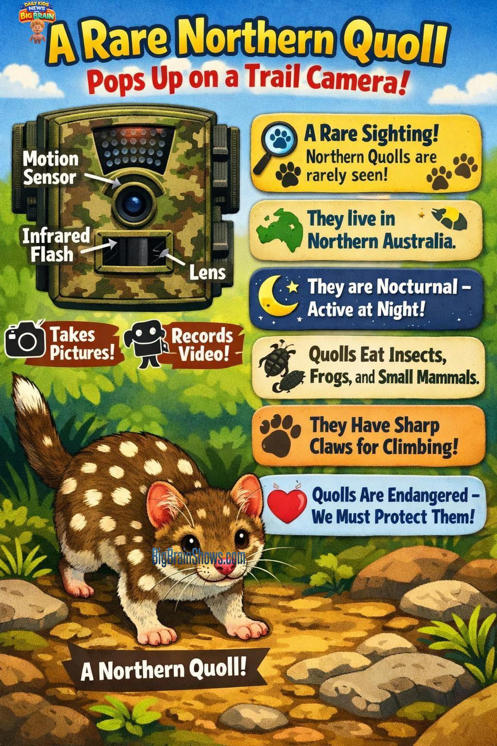 Trail Cameras and the Northern Quoll