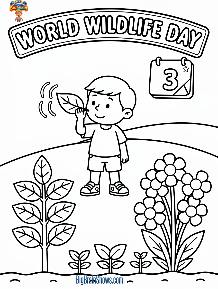 World Wildlife Day: Medicinal and Aromatic Plants Coloring Page