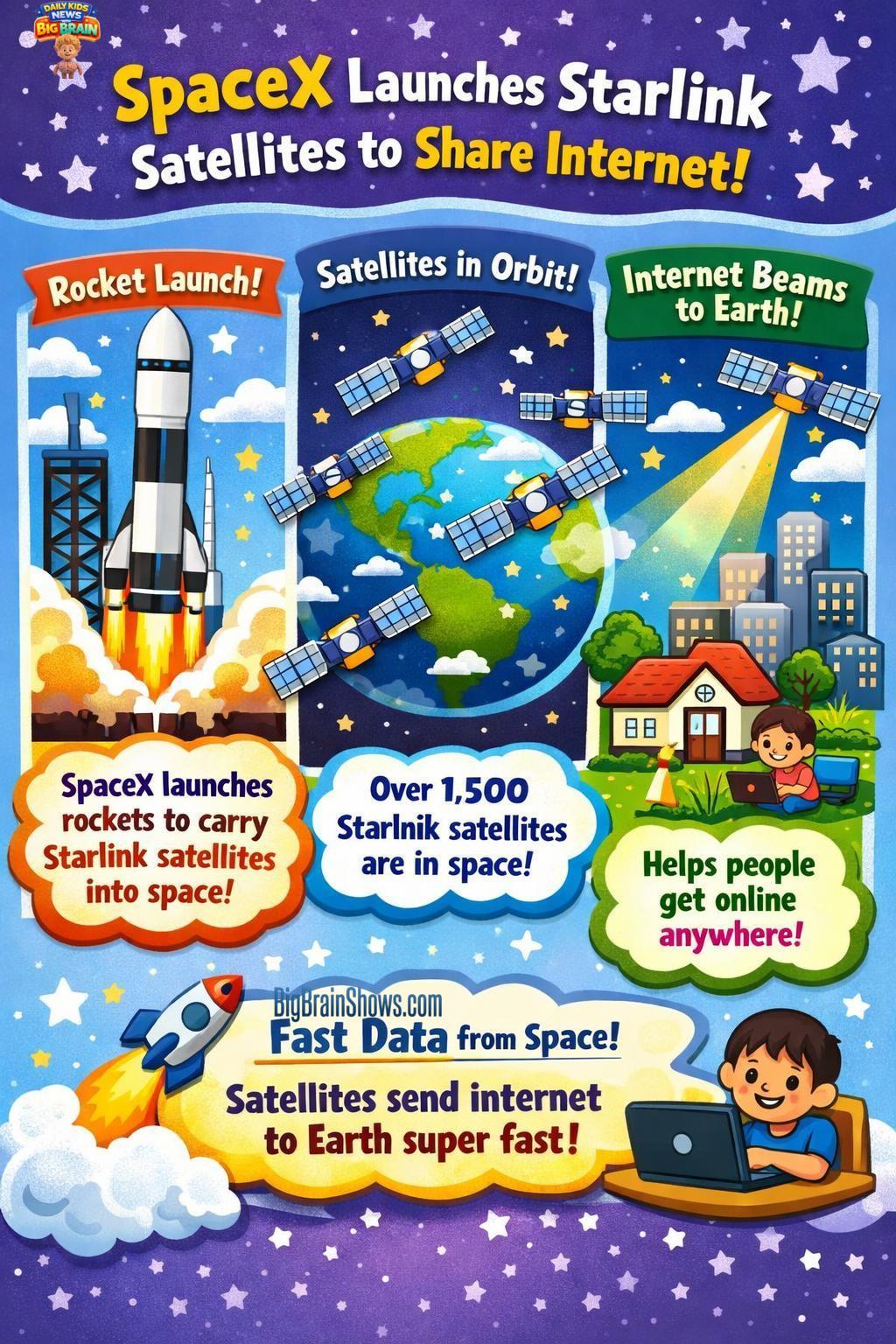 Rocket + Satellites = Internet Signals
