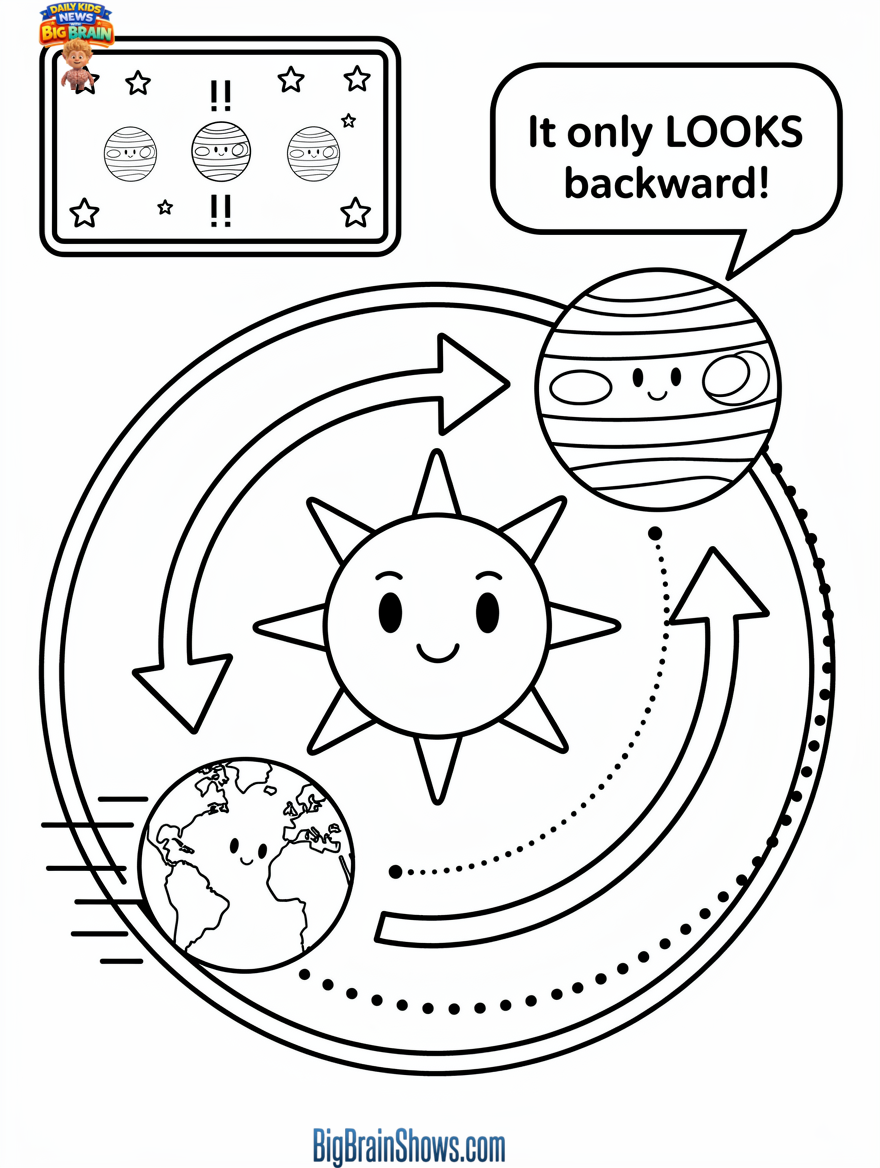 Jupiter’s Retrograde Motion: The Viewpoint Trick