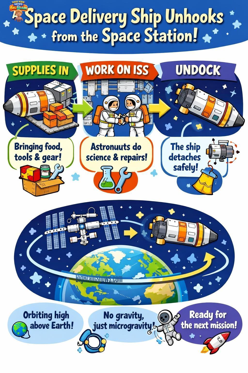 Infographic: How a Space Delivery Ship Helps the ISS