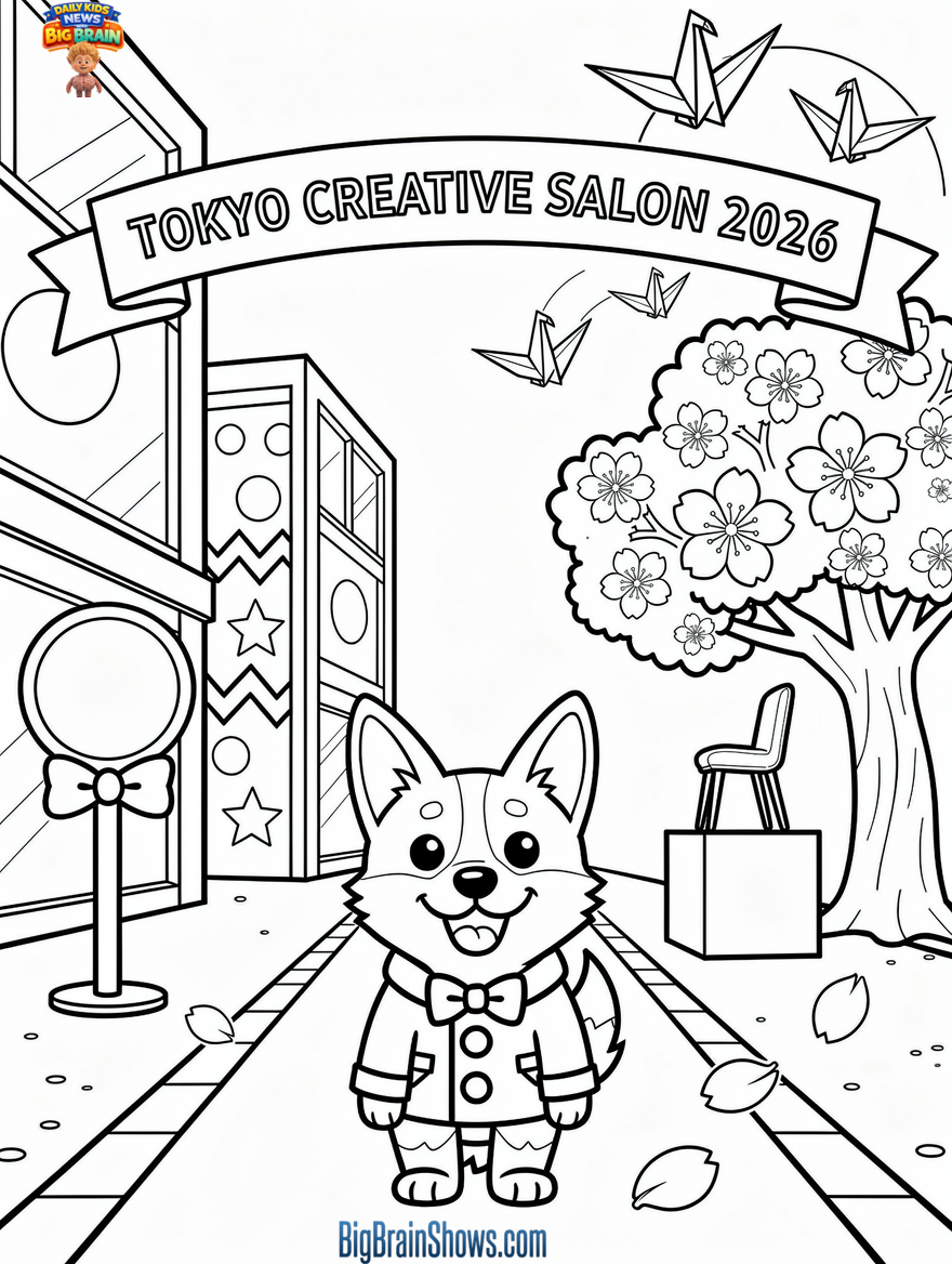 Coloring Page: Tokyo Creative Salon Citywide Art Walk