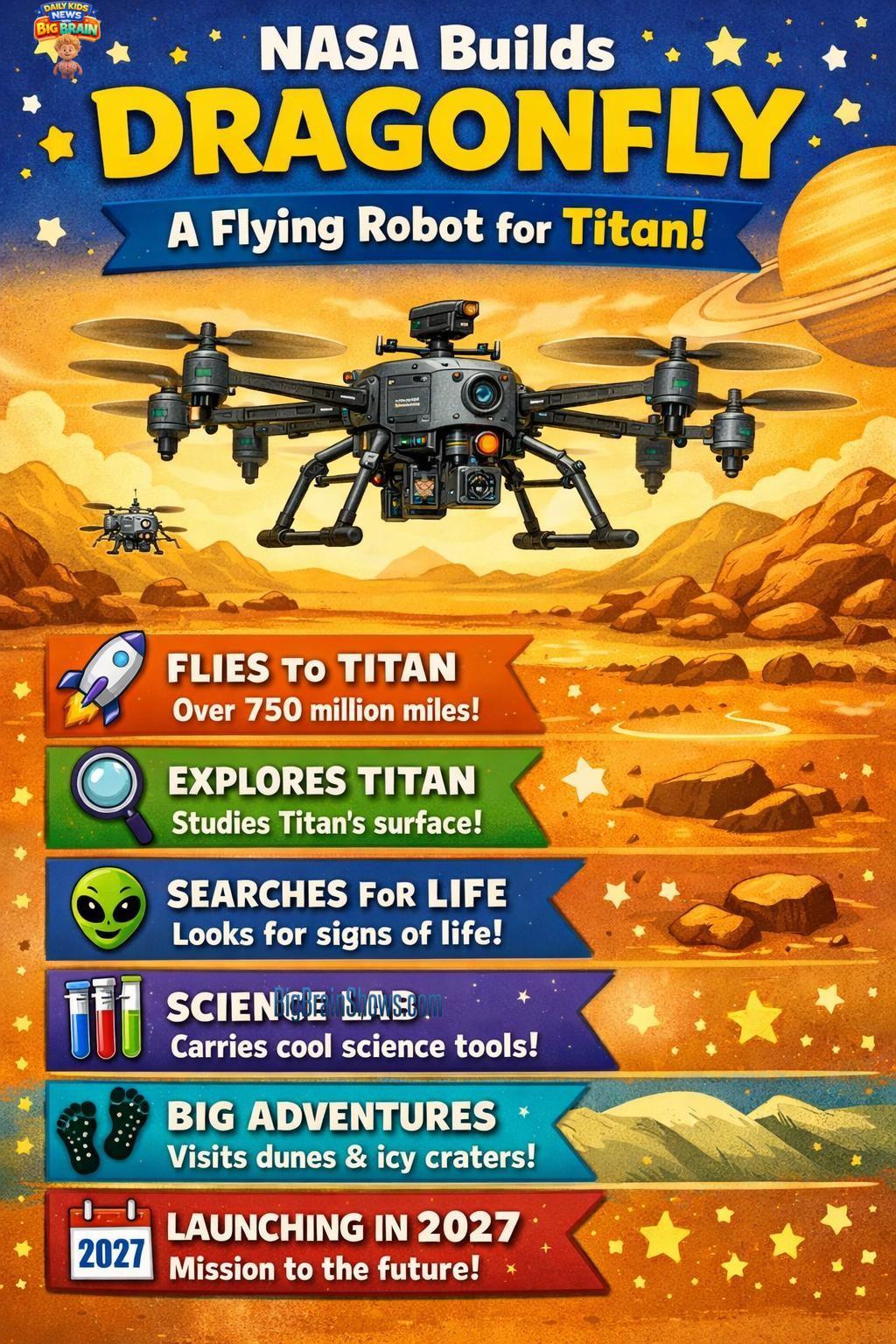 Infographic: Dragonfly Goes to Titan