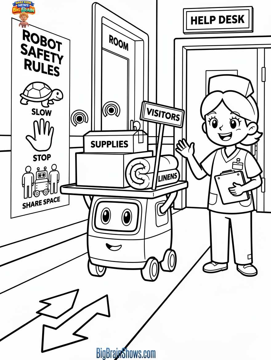 Helpful Hospital Robot with Safety Rules