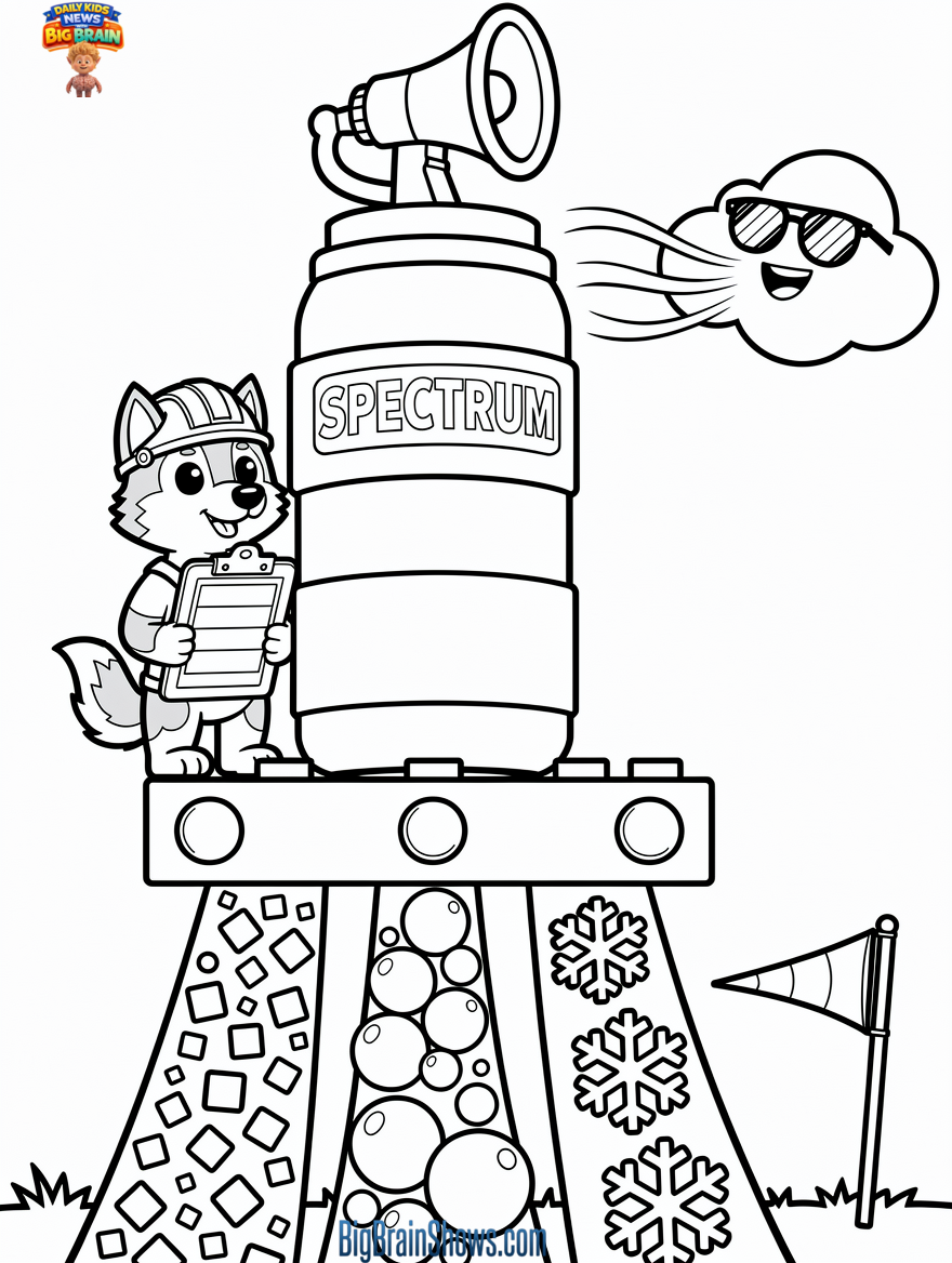 Coloring Page: Spectrum Rocket Practices Patience at the Spaceport
