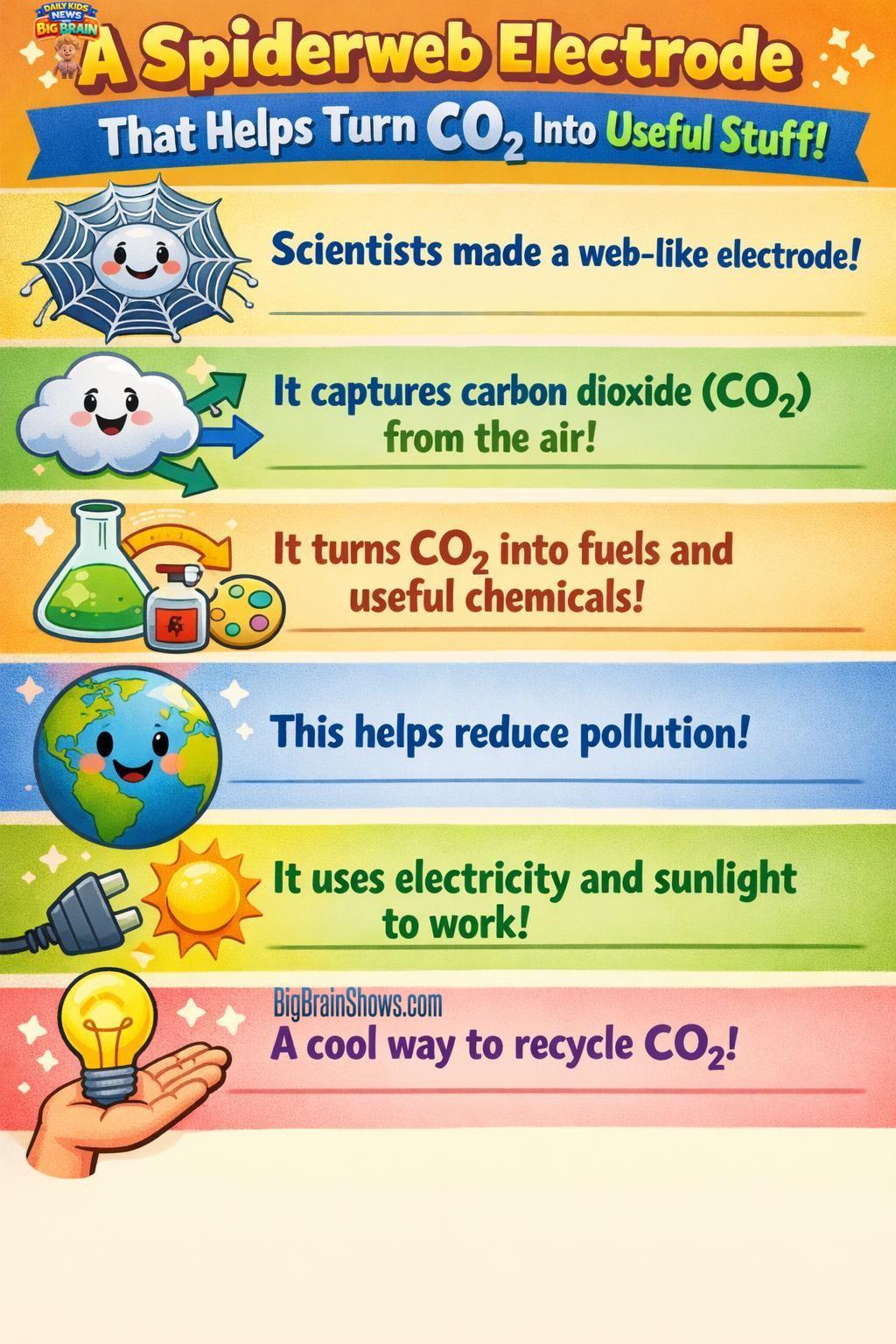 Infographic: Spiderweb Electrode and CO2 Reuse