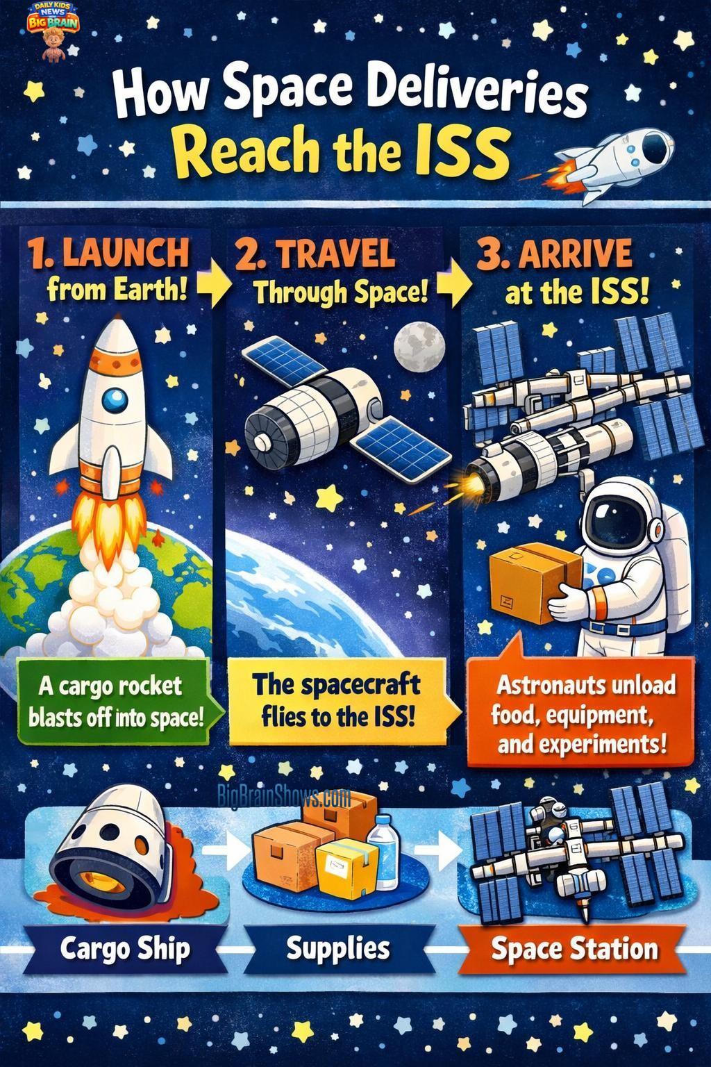 Infographic: How Space Deliveries Reach the ISS