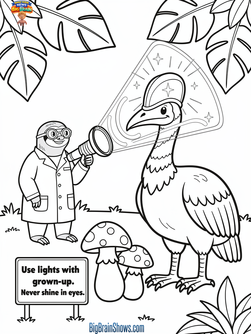 Cassowary’s Secret UV Glow