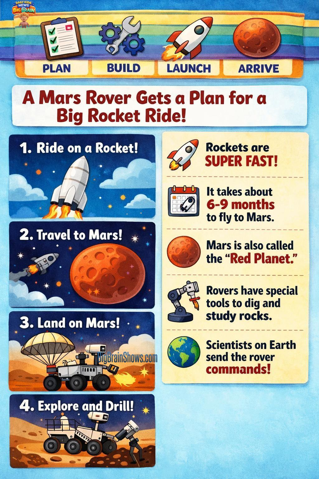 Infographic: The Rosalind Franklin Mars Rover Plan
