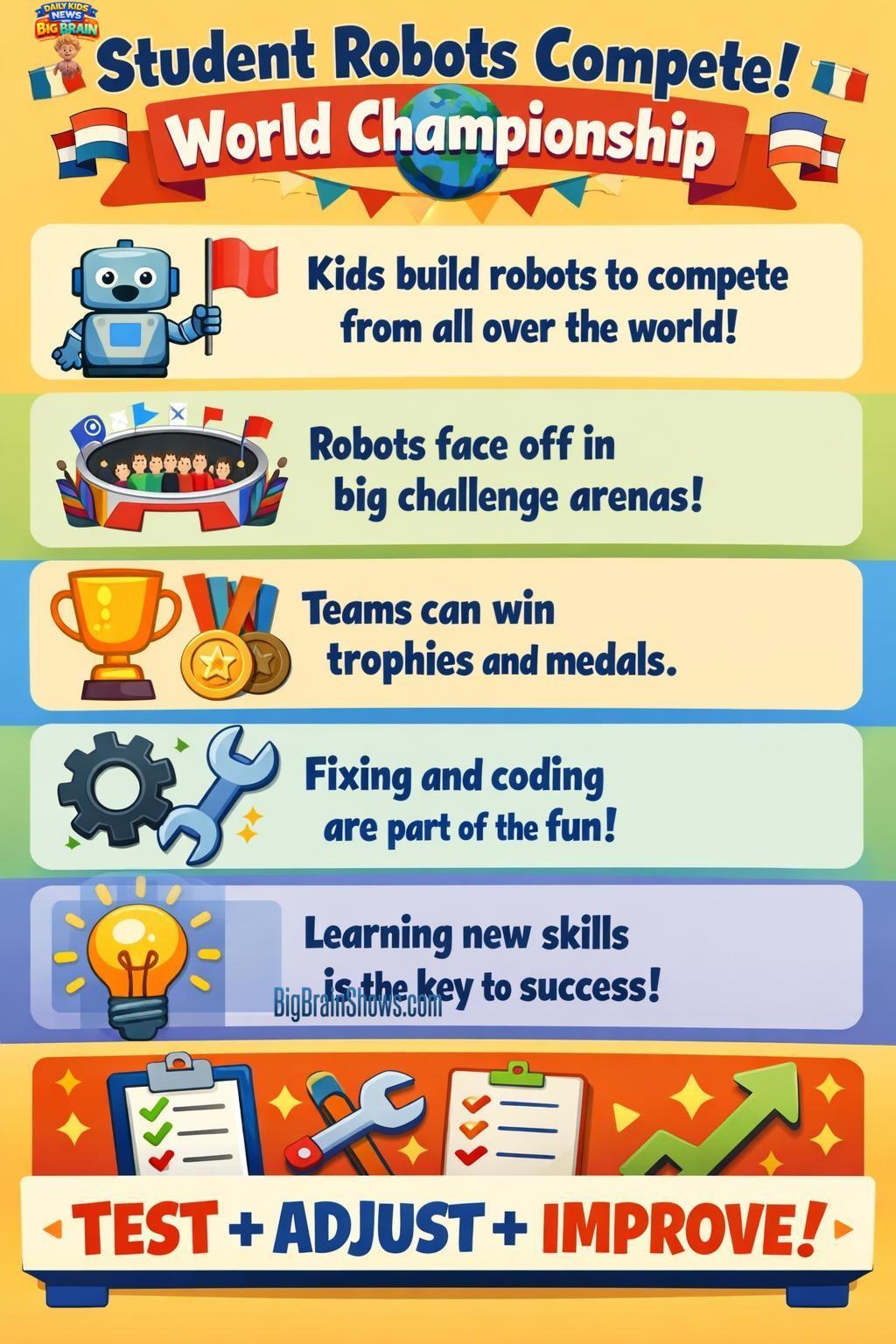How Student Robots Get Better: Test, Learn, Try Again