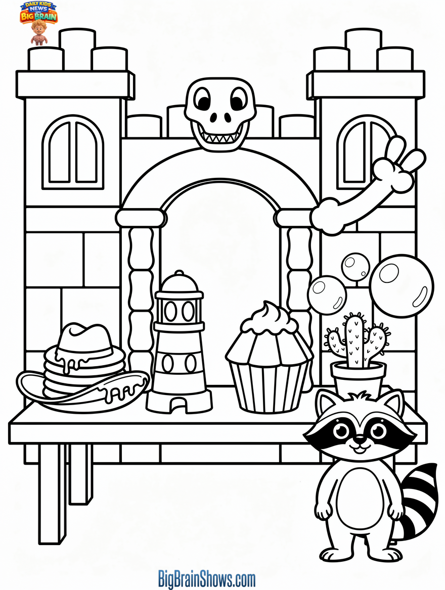 Coloring Page: “From These Lands” Museum Show-and-Tell