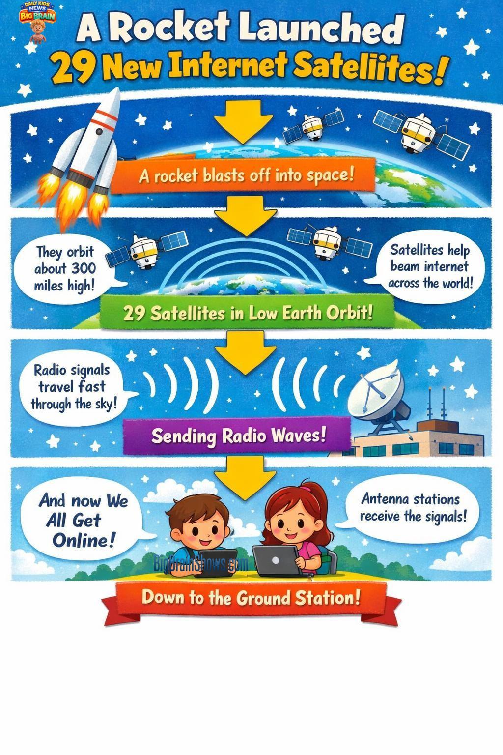 Space Internet: Rocket, Satellites, and Signals