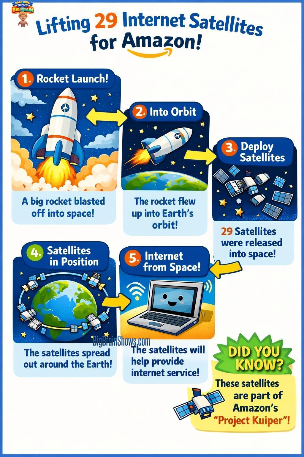 Rocket Launch: 29 Satellites for Space-Based Internet