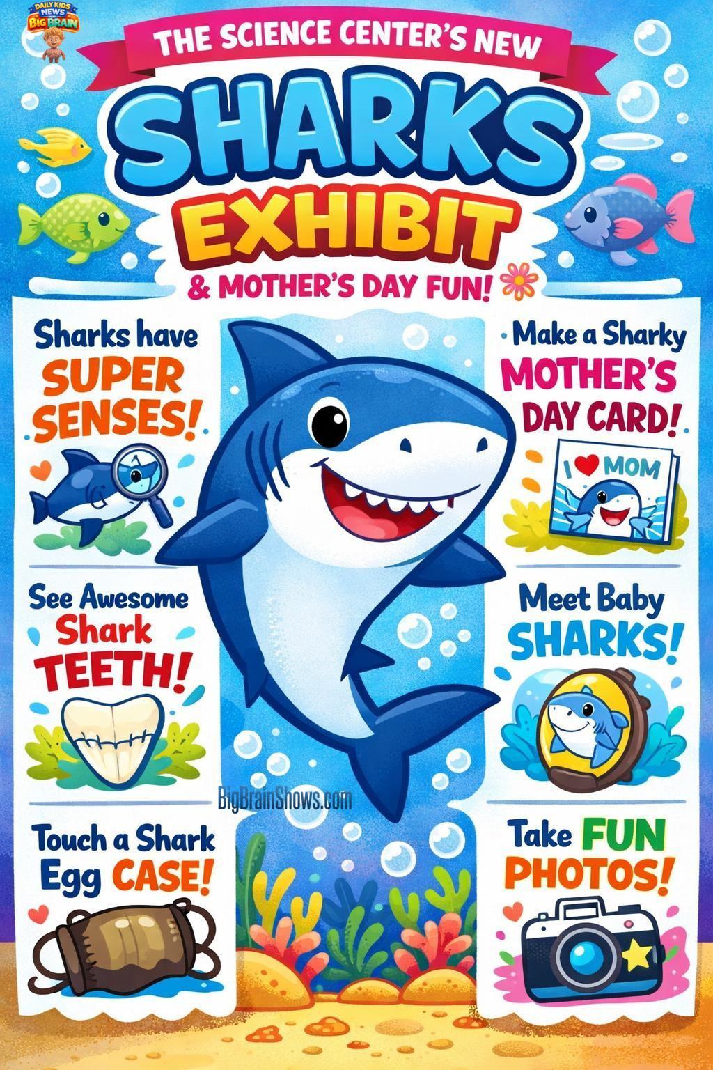 Infographic: Shark Exhibit Science (Sensors + Cartilage)