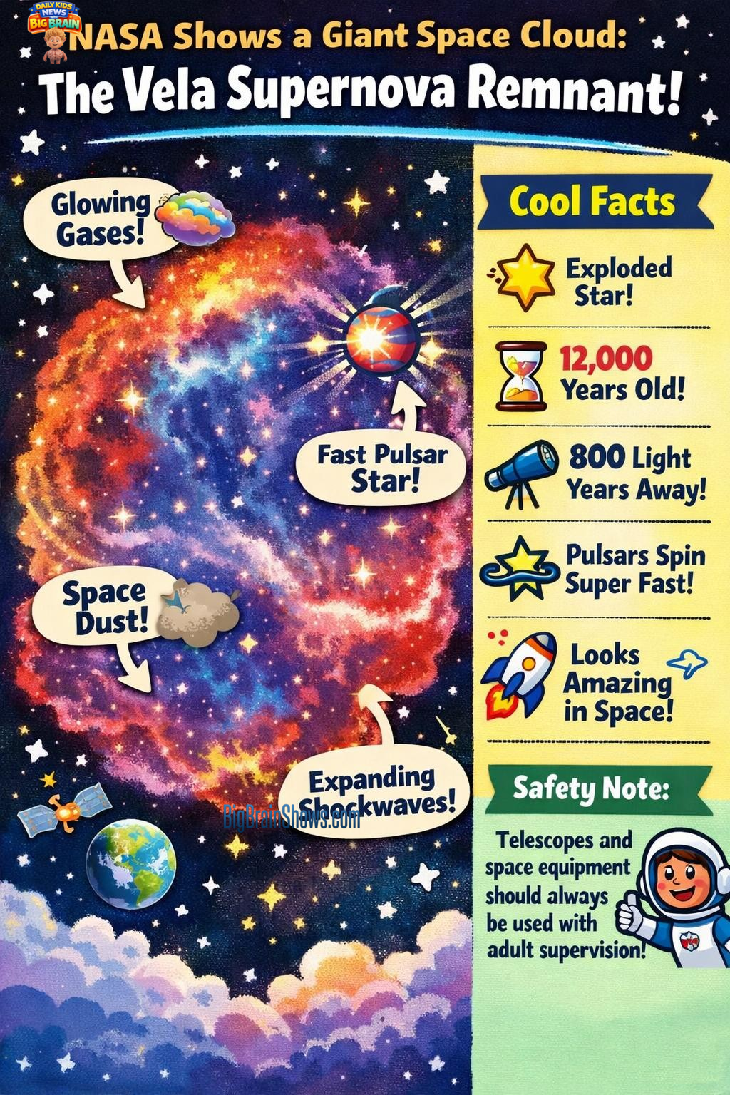 Infographic: What Is the Vela Supernova Remnant?