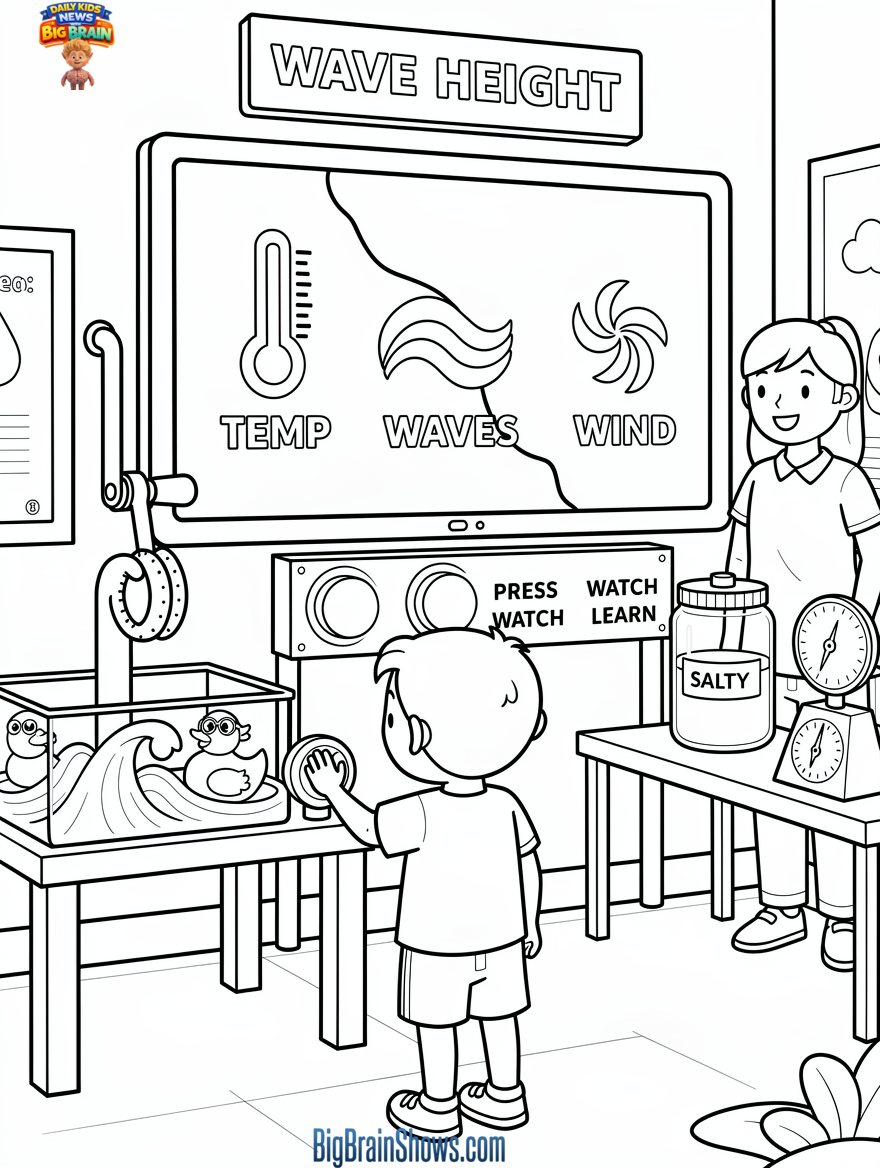 Coloring Page: Exploring See More HQ Coastal Science