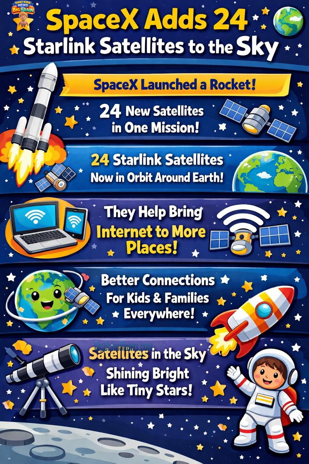 Infographic: How Starlink Satellites Help Send Internet