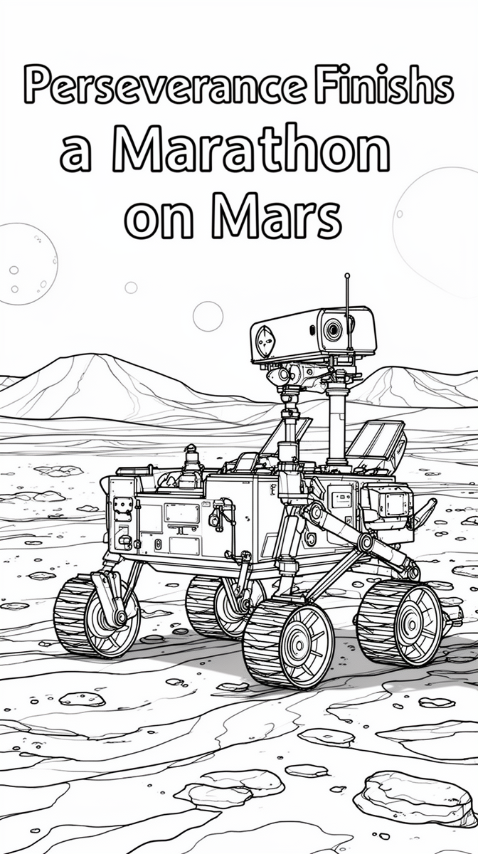 Perseverance Finishes a ‘Marathon’ on Mars Coloring Page