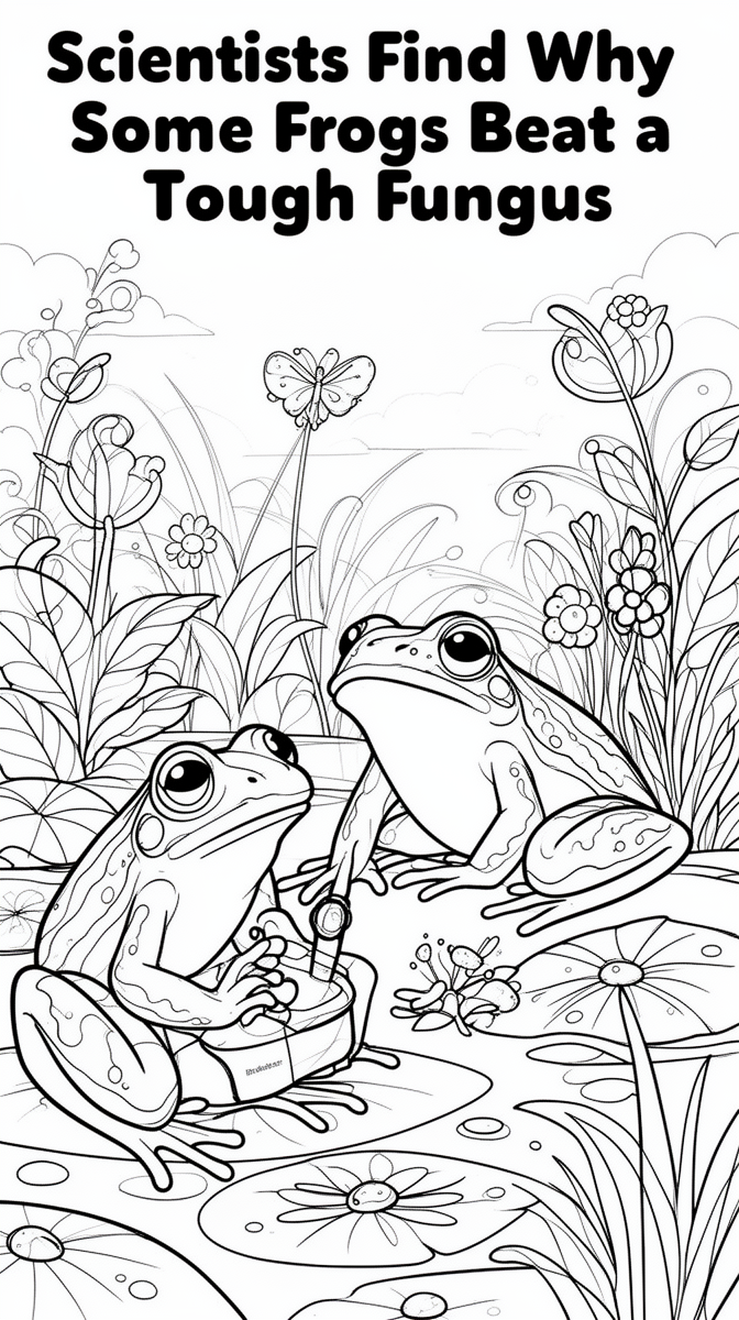 Scientists Find Why Some Frogs Beat a Tough Fungus Coloring Page