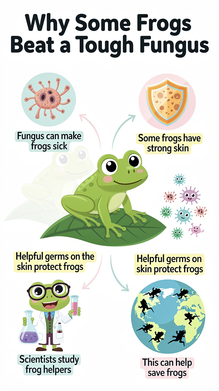 Scientists Find Why Some Frogs Beat a Tough Fungus Infographic