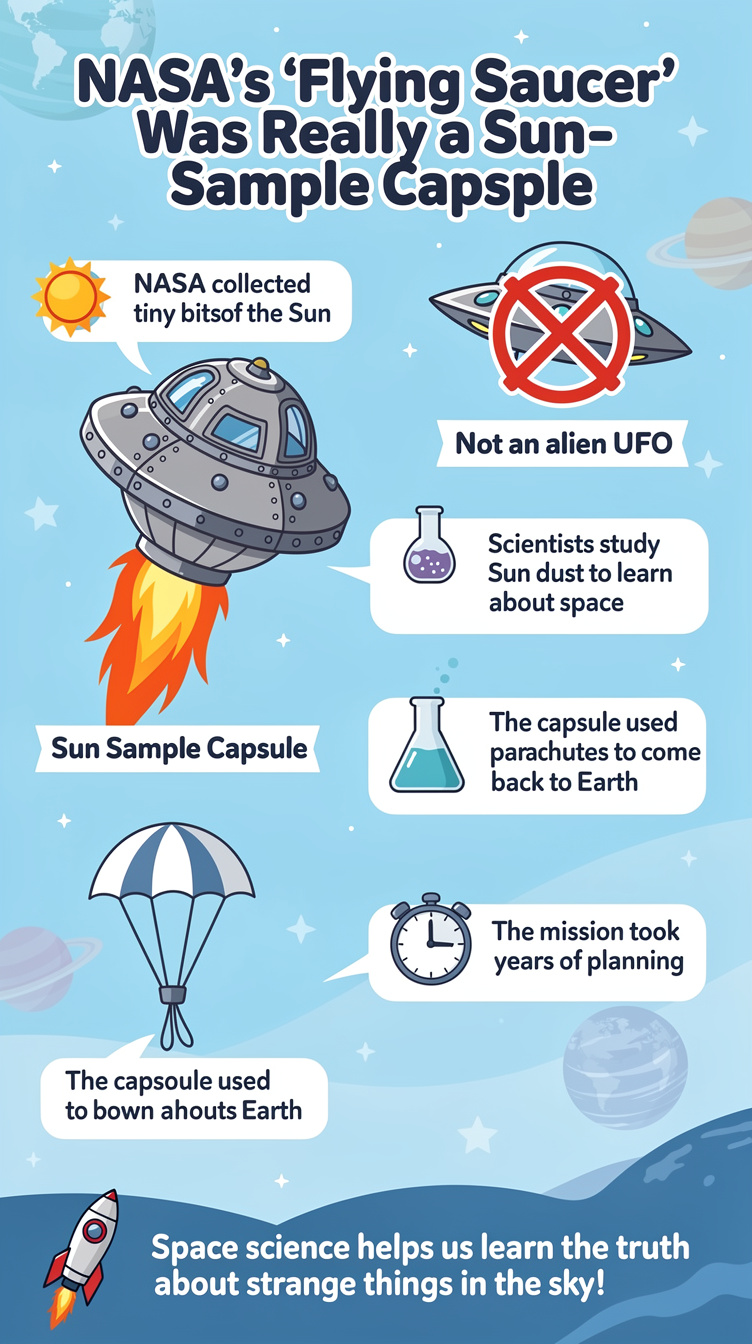 NASA’s ‘Flying Saucer’ Was Really a Sun-Sample Capsule Infographic