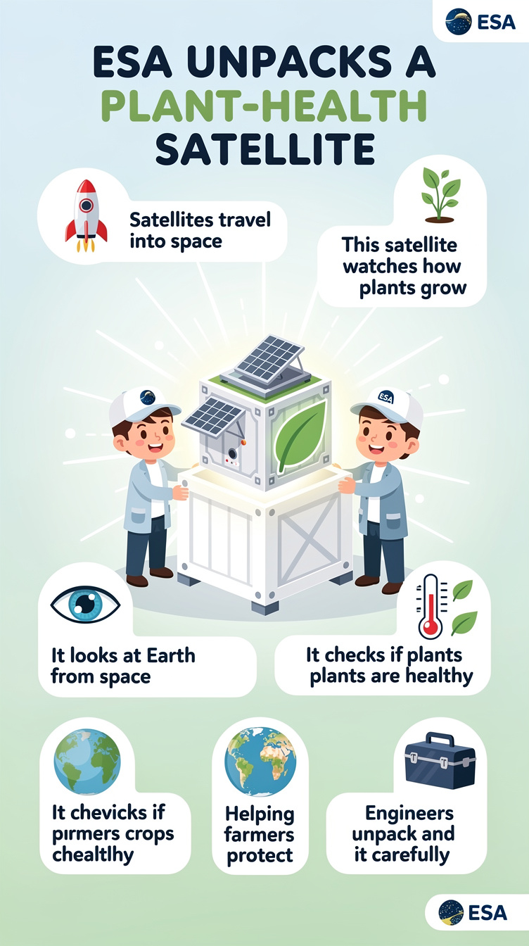 ESA Unpacks a Plant-Health Satellite Infographic