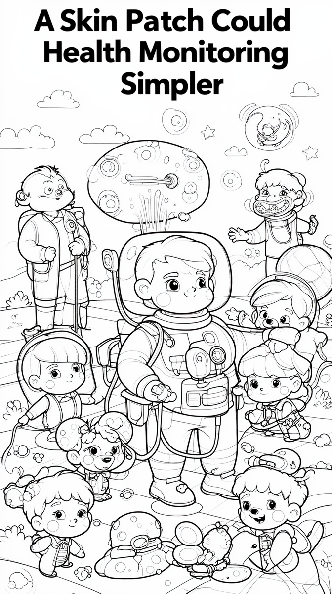 A Skin Patch Could Make Health Monitoring Simpler Coloring Page