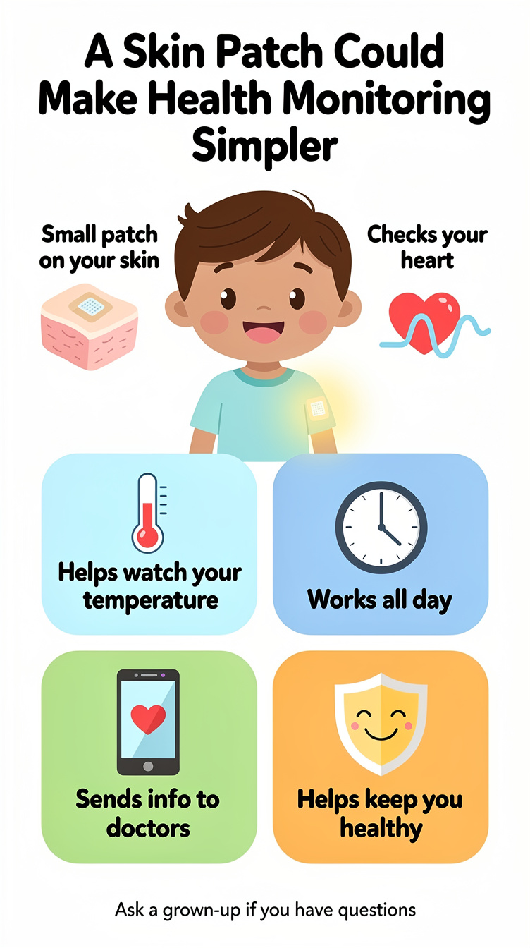 A Skin Patch Could Make Health Monitoring Simpler Infographic